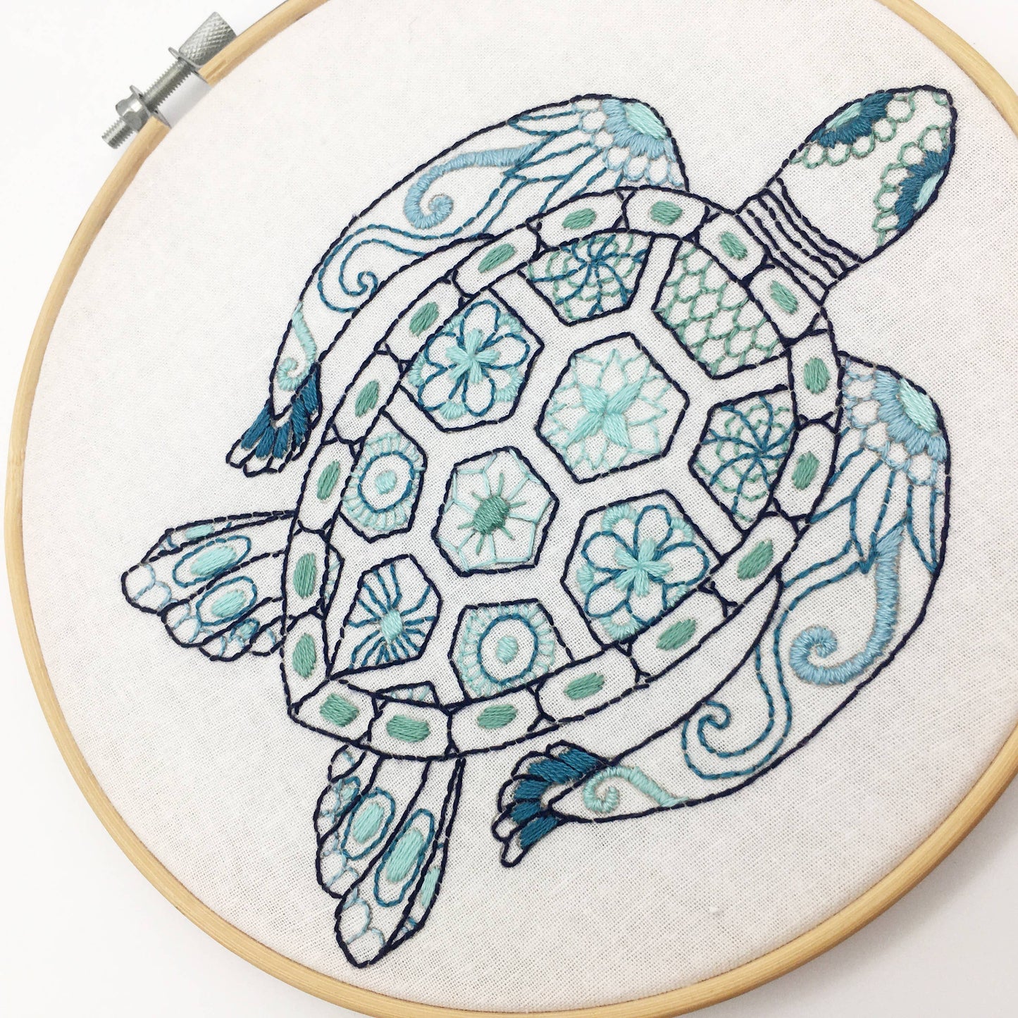 Turtle Embroidery Fabric