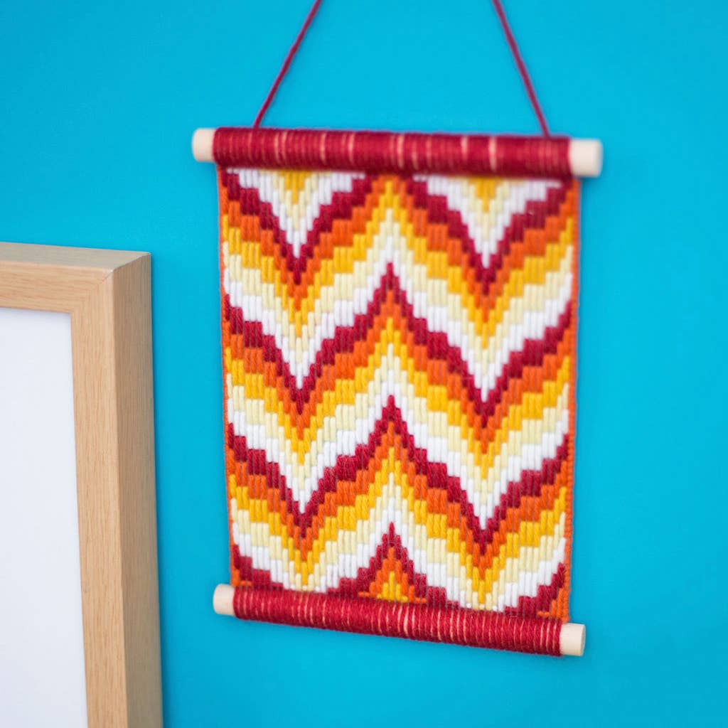 Bargello Craft Kits, Flames Wall Hanging Tapestry Kit