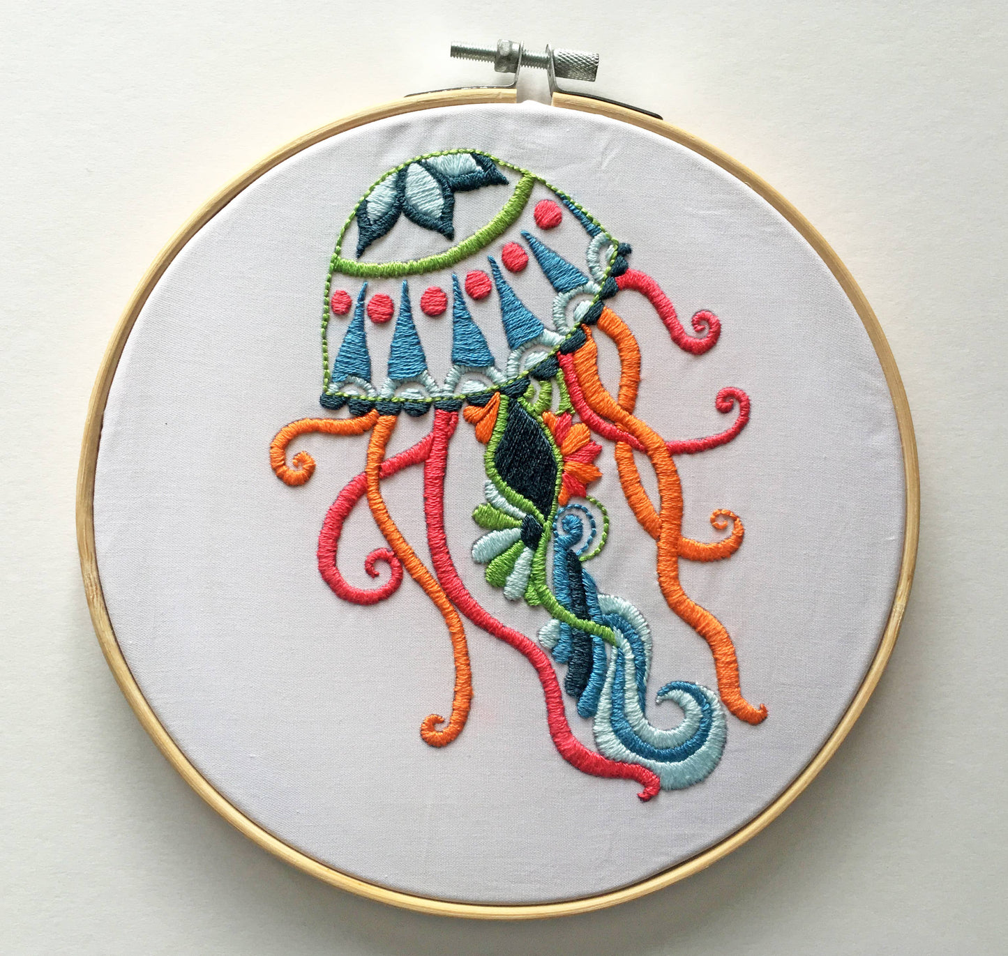 Jellyfish Embroidery Fabric