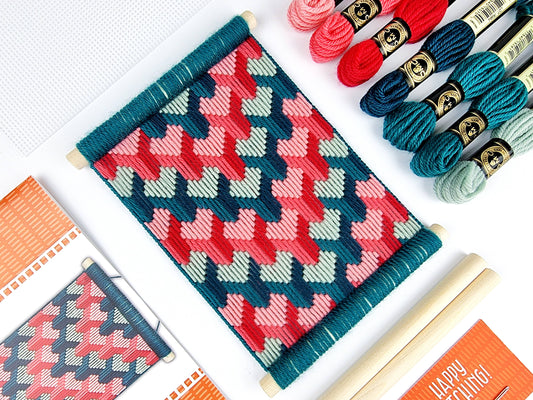 Bargello Craft Kit, Geometric Wall Hanging Bargello Kit