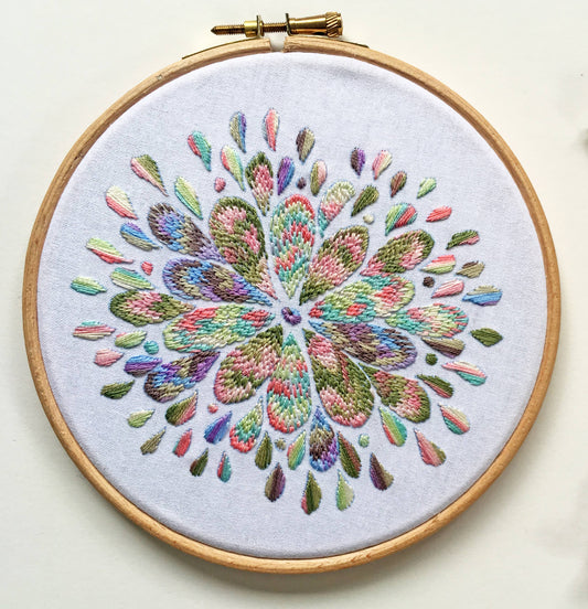 Abstract Embroidery Fabric