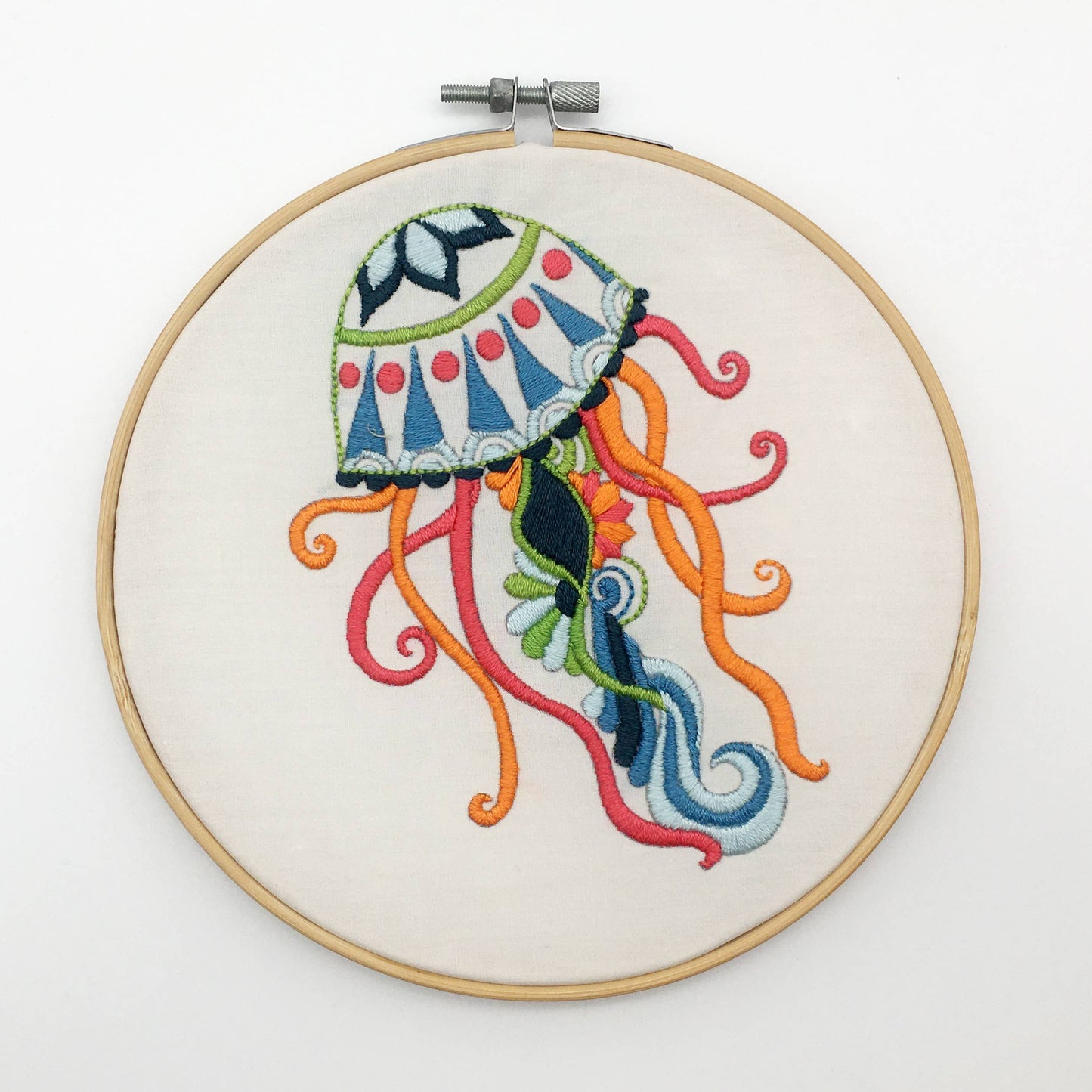 Jellyfish Embroidery Fabric