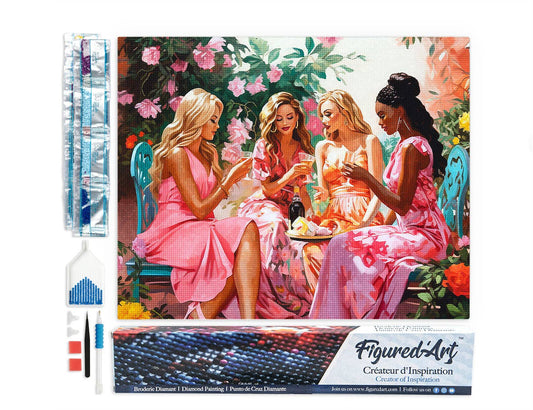 Diamond Painting - Divas' Toast in the Garden - Rolled