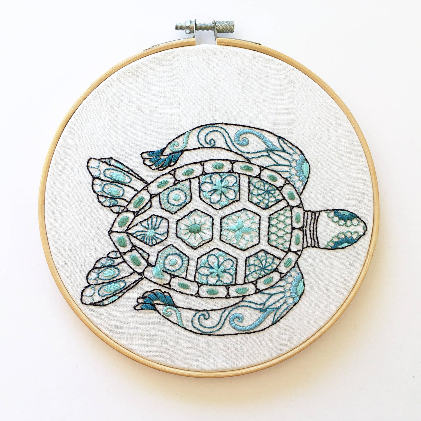 Turtle Embroidery Fabric