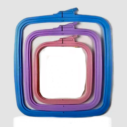 NURGE square plastic hoops