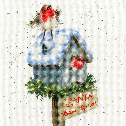 BOTHY THREADS - Santa Please Stop Here