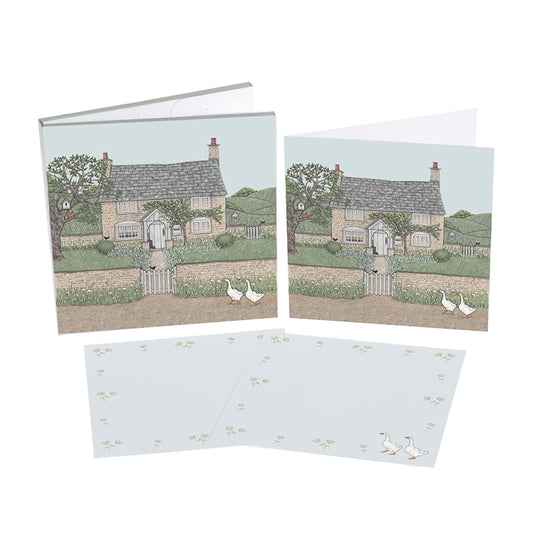 ‘country Cottage’ Notecard Pack ( sally Swannell )