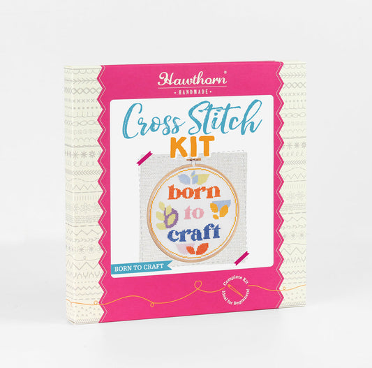 “ Born to Craft “cross stitch kit